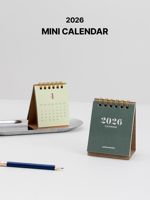 2026 Life&Pieces Mini Desk Calendar