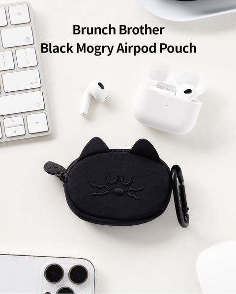 Brunch Brother Black Mogry AirPods Pouch