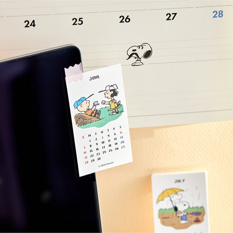 2026 Peanuts Snoopy Sticker Calendar
