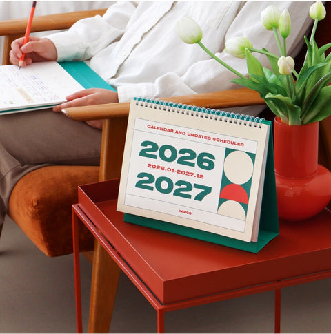 2026-2027 Desk Calendar + Undated Scheduler