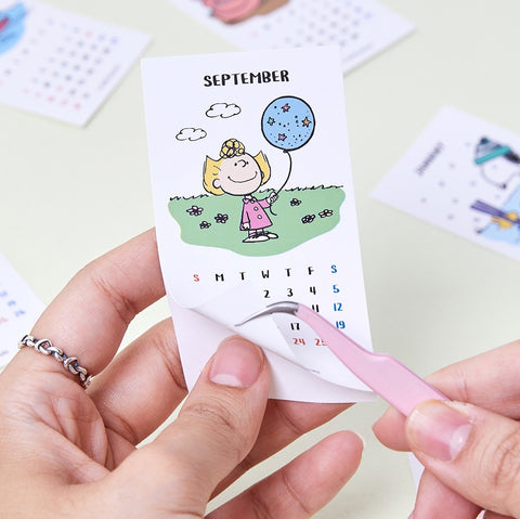 2026 Peanuts Snoopy Sticker Calendar