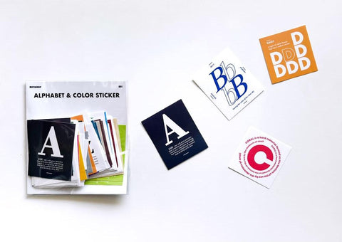 Alphabet & Color Sticker Pack | Deco Sticker | 52sheets