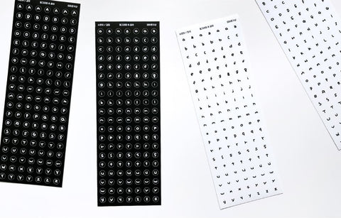 Alphabet Stickers Pack | 4sheets