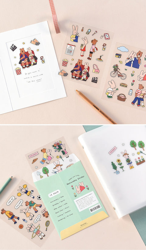 Happy & Lucky Removable Sticker Pack | 12sheets