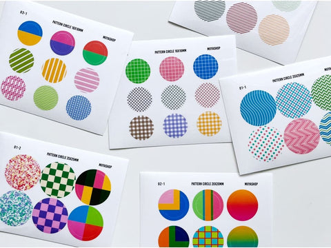Pattern Circle Sticker Pack | 12sheets
