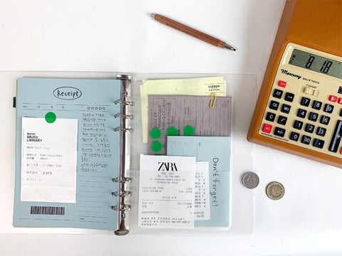 A5 Compound 6 Ring 2 Pocket PVC Inserts | A5 Refills Archive Storage