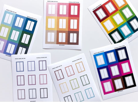 Index Label Sticker ver.3 | 12sheets