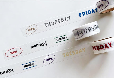 What day of the week Masking Tape