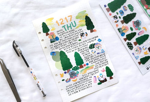 Miiya-o Hiking Seal Sticker | Kitty Cat Deco Sticker