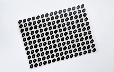 Black Ellipse Day Seal Sticker | Deco Sticker