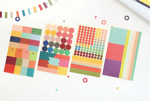 Petit Deco Stickers Pack VER.1 | 8sheets | Planner Diary Sticker