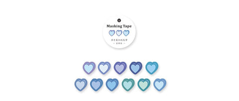 Sapphire Heart Masking Tape