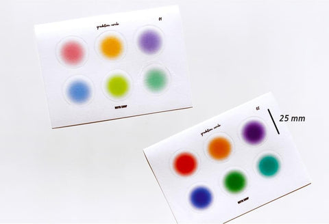 Blur Circle Seal Sticker | Deco Sticker | 18sheets