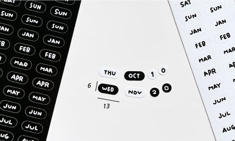 Day & Month Seal Stickers Pack | 2sheets