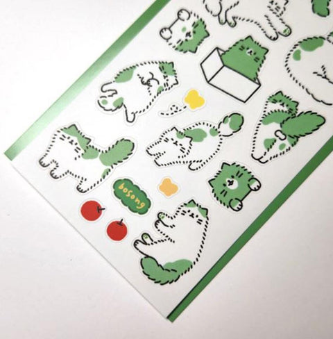 Fluffy Cat Seal Sticker v.1 | Kitty Deco Sticker