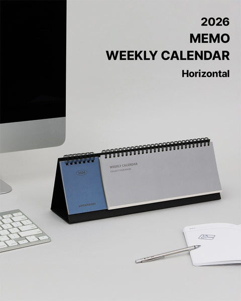 2026 Life&Pieces Memo Weekly Calendar Horizontal