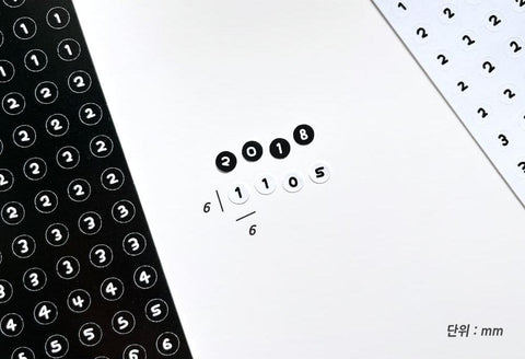 Number Stickers Pack | 2sheets