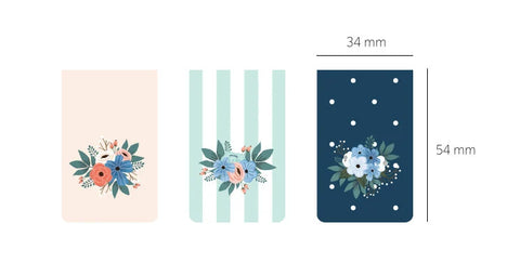 Magnetic Bookmarks 3P _ Bouquet ver.1
