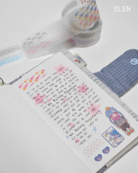 GLEN Square Glitter Tape | Sticker