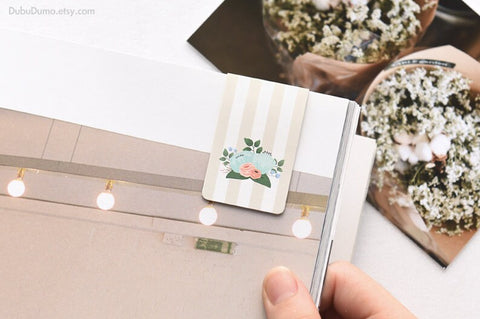 Magnetic Bookmarks 3P _ Bouquet ver.2