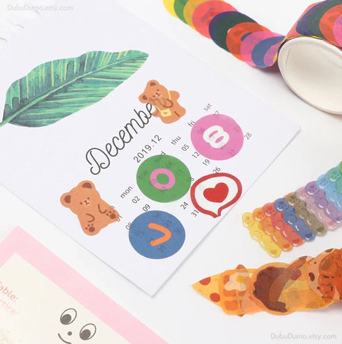 Jelly Bear Masking Tape | Bear Sticker