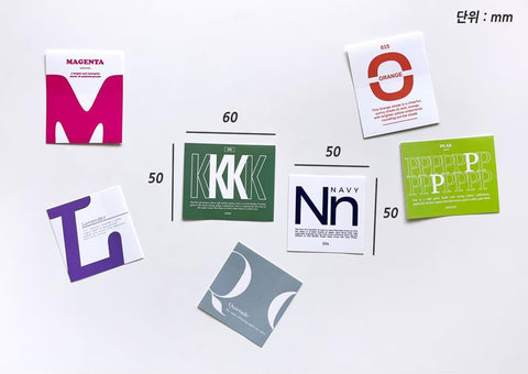 Alphabet & Color Sticker Pack | Deco Sticker | 52sheets
