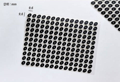 Black Ellipse Day Seal Sticker | Deco Sticker