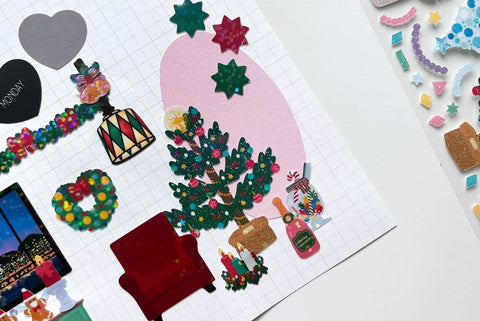 Christmas Tree Seal Sticker | Deco Sticker