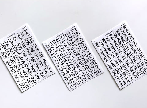 Crooked Date Seal Sticker Pack | Deco Sticker