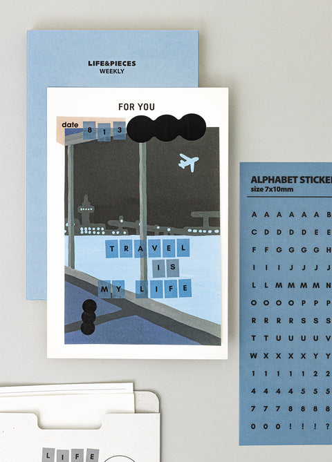 LIFE & PIECES Alphabet Sticker Pack