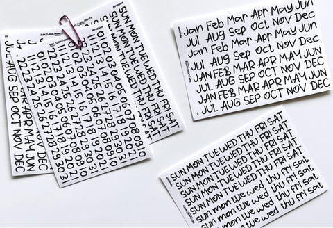 Crooked Date Seal Sticker Pack | Deco Sticker