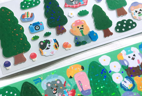 Miiya-o Hiking Seal Sticker | Kitty Cat Deco Sticker