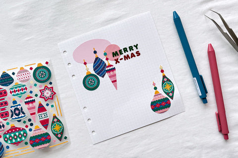 Christmas Tree Decoration Seal Sticker | Deco Sticker