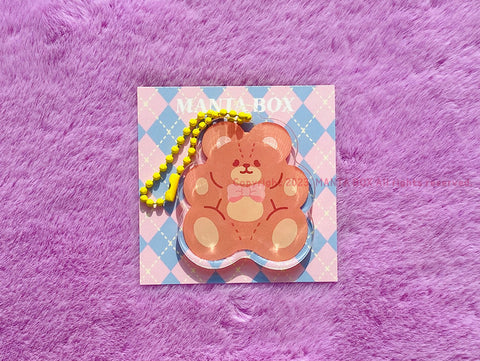 Bear Acrylic Diary Charm | Teddy Bear Key Rings