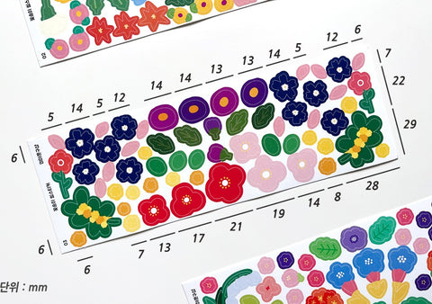 Flower Seal Sticker Set