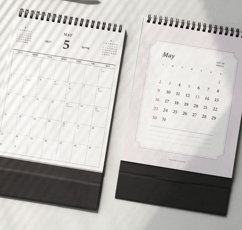 2027 Desk Calendar | Desk Scheduler 2027