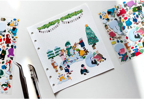 Making a Snowman Seal Sticker | Deco Sticker