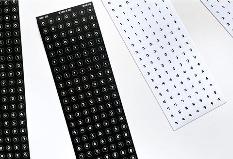 Number Stickers Pack | 2sheets