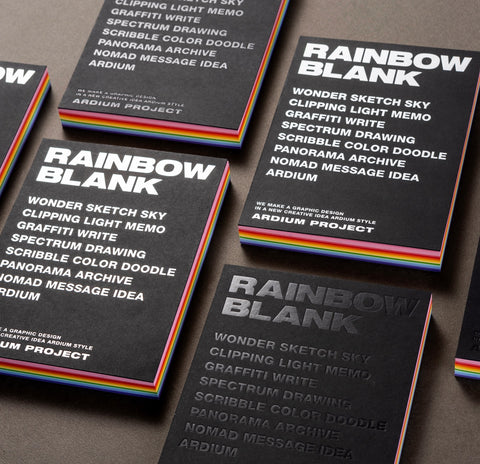 Rainbow Blank Monthly Planner