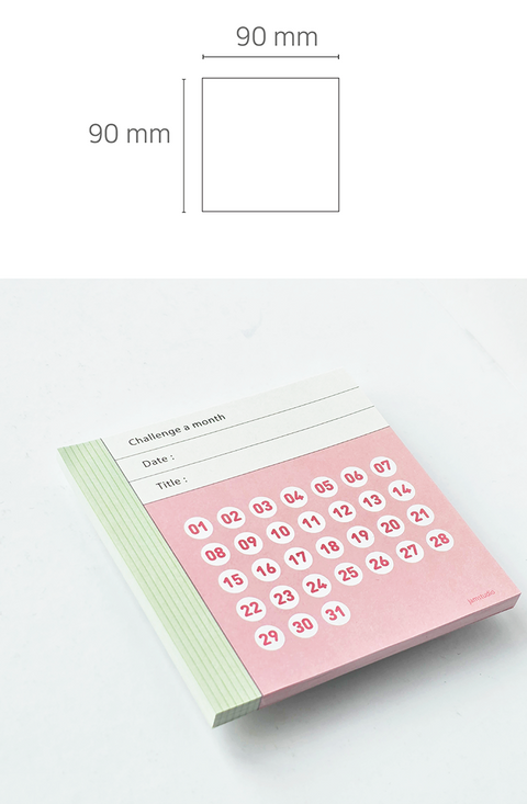 Monthly Habit Notepad to Achieve Your Goal | Memo Pad