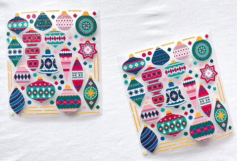 Christmas Tree Decoration Seal Sticker | Deco Sticker
