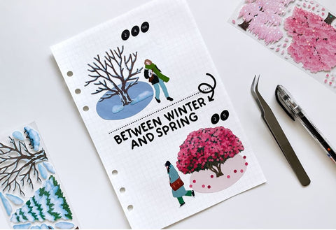 Big Flowering Tree Seal Sticker | Deco Sticker