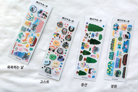 Miiya-o Hiking Seal Sticker | Kitty Cat Deco Sticker