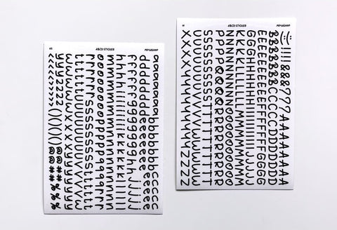 Crooked Alphabet Seal Sticker | Deco Sticker