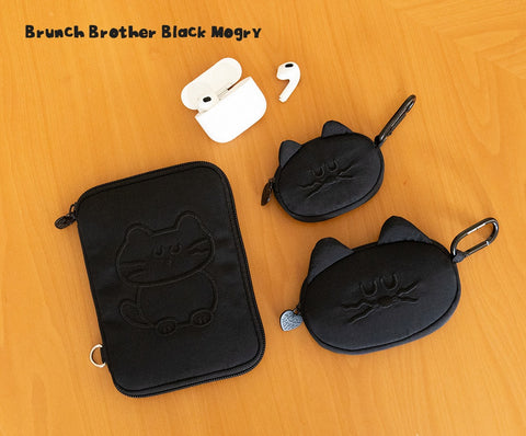 Brunch Brother Black Mogry Card Wallet | Card Case
