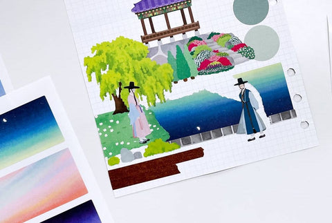 Background Sky Sticker Set | 10sheets