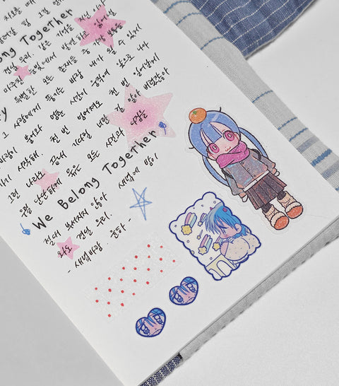 GLEN Square Glitter Tape | Sticker
