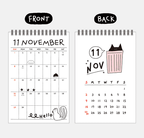 2026 Doodle Desk Calendar