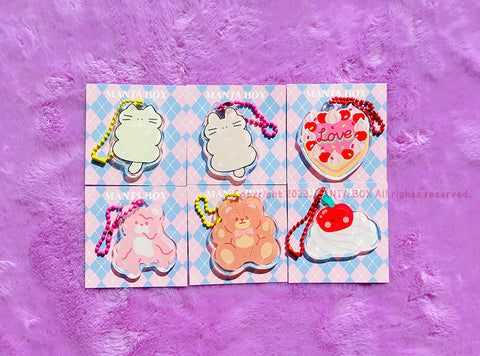 Bear Acrylic Diary Charm | Teddy Bear Key Rings