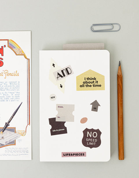 LIFE & PIECES Vintage Label Sticker Pack | 6sheets